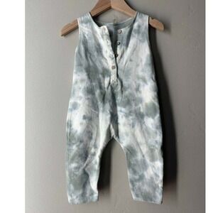 Rylee + Cru Tie Dye Romper 3 -6M  Scandi Baby Euro Summer Colorful Skate Y2K